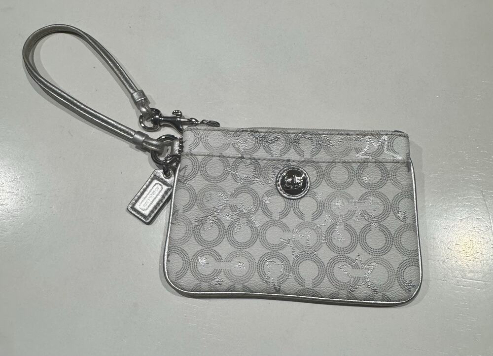 COACH SNOW WAV star Wristlet Bag Purse 44459